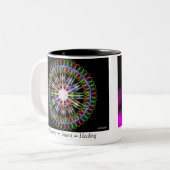Joy of Resonance/Frequency Tweekleurige Koffiemok (Voorkant links)