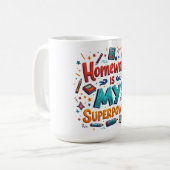 Joy of Studeren -no7 Custom-Cut Vinyl Sticker Koffiemok (Voorkant links)