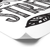 Joy of the Lord Calligraphy Art Poster (Hoek)