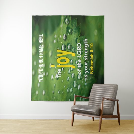 JOY OF THE LORD Christelijk Church Wall Art Wandkleed (In situ)