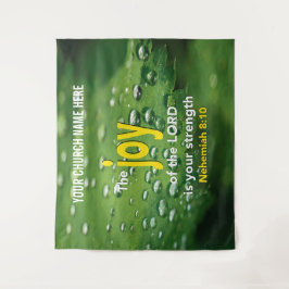 JOY OF THE LORD Christelijk Church Wall Art Wandkleed