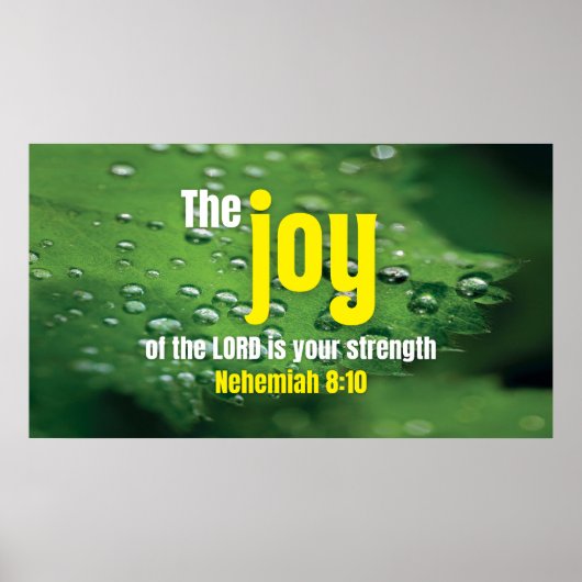 JOY OF THE LORD Christelijk Lijst Kunst voor TV Poster (Voorkant)