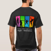 Joy of the Lord Christelijk Mannen T-Shirt Nehemia (Achterkant)