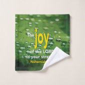 JOY OF THE LORD Christelijk Monogram Bad Handdoek (Wasdoekje)