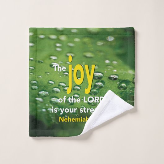 JOY OF THE LORD Christelijk Monogram Bad Handdoek (Wasdoekje)