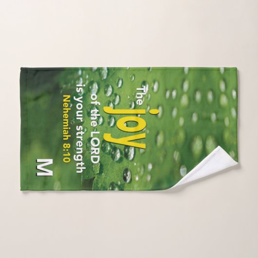 JOY OF THE LORD Christelijk Monogram Bad Handdoek (Handdoek)