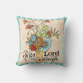 Joy of the Lord - Floral Bouquet - Sierkussen