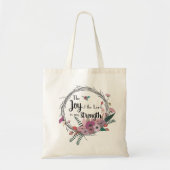 Joy of the Lord Floral Tas (Voorkant)