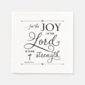 Joy of the Lord - Nehemiah 8:10 Servetten (Voorkant)