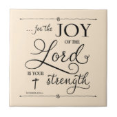 Joy of the Lord - Nehemiah 8:10 Tegeltje (Voorkant)