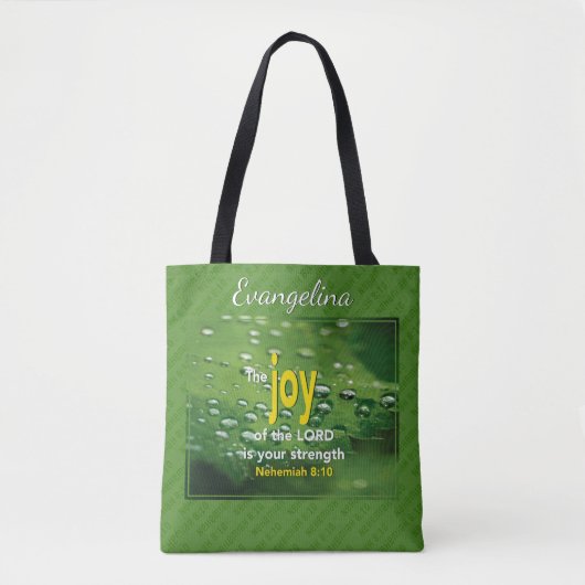 JOY OF THE LORD TOTE BAG (Voorkant)