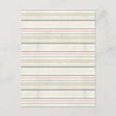 Joy of White Watercolor Stripes Pattern Briefkaart (Voorkant)