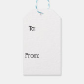 Joy op Red Background Gift Label Cadeaulabel (Achterkant)