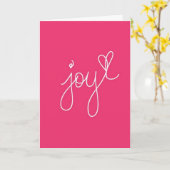 "JOY" OP "UW GROTE DAG" KAART (Gele Bloem)