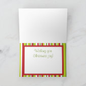 JOY Opgevouwen Schriftvers Kerst Kaart (Binnen)