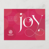 Joy Ornament Business Holiday Briefkaart (Voorkant)