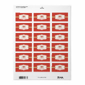 Joy ornament kerstmis aanpasbaar adreslabel etiket (Full Sheet)