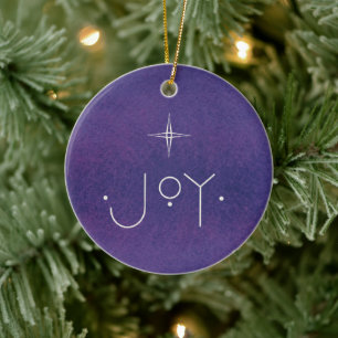 JOY Ornament, MET PERSOONLIJKE BOODSCHAP Keramisch Ornament
