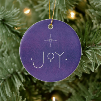 JOY Ornament, MET PERSOONLIJKE BOODSCHAP Keramisch Ornament