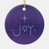 JOY Ornament, MET PERSOONLIJKE BOODSCHAP Keramisch Ornament (Voorkant)