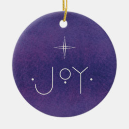 JOY Ornament, MET PERSOONLIJKE BOODSCHAP Keramisch Ornament