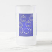 Joy Ornaments on cobalt blue elegant Matglas Bierpul (Center)