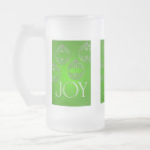 Joy Ornaments on emerald green elegant Matglas Bierpul (Links)