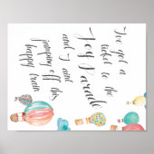 Joy Parade Matprint - 21,5 x 28 cm Poster (Voorkant)