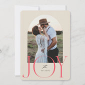 JOY Pas getrouwd is net getrouwd met kerst Kaart (Voorkant)