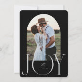 JOY Pas getrouwd is net getrouwd met kerst Kaart (Voorkant)