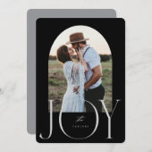 JOY Pas getrouwd is net getrouwd met kerst Kaart (Voorkant / Achterkant)