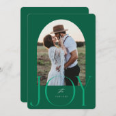 JOY Pas getrouwd is net getrouwd met kerst Kaart (Voorkant / Achterkant)