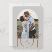 JOY Pas getrouwd is net getrouwd met kerst Kaart (Voorkant)