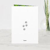 JOY Paws Gold | Pet Lovers Festive Tartan Pset Feestdagen Kaart (Achterkant)