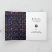 JOY Paws Gold | Pet Lovers Pine Bough Floral Feestdagen Kaart (Binnen)