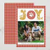 JOY Paws Gold | Pet Lovers Red Buffalo Feestdagenkaart (Voorkant / Achterkant)