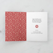 JOY Paws Gold | Pet Lovers Snowflakes in rood Feestdagen Kaart (Binnen)