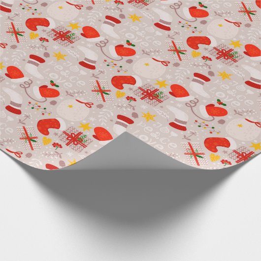 Joy Peace and Love Cadeaupapier (Hoek)