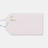 Joy Peace and Love Christmas Tree Kaart Cadeaulabel (Achterkant Horizontaal)