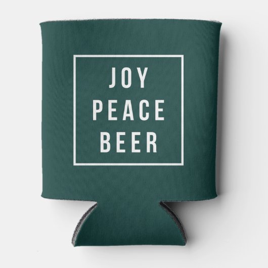 Joy Peace Beer | Funny Holiday Blikjeskoeler (Voorkant)