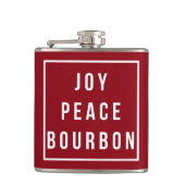 Joy Peace Bourbon | Rood- en wittefeestdag Heupfles (Voorkant)