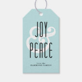 Joy & Peace Gift Label Cadeaulabel (Voorkant)