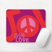 Joy, Peace, Hope en Love Muismat (Met muis)