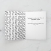 Joy Peace Love - Add Your Photo Kaart (Binnen)