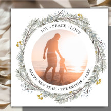 JOY PEACE LOVE | Goud Pine Bough Wreater
