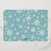 Joy Peace Love | Horizontale foto Folie Feestdagenkaart (Achterkant)