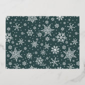 Joy Peace Love | Horizontale foto Folie Feestdagenkaart (Achterkant)