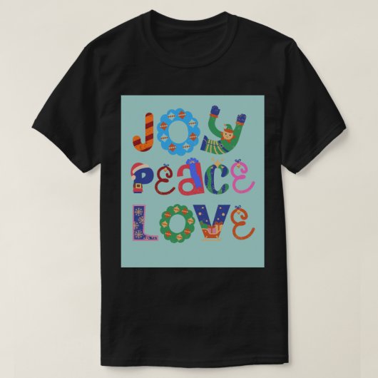 Joy , peace, love– Inspirational t shirt design  (Design voorkant)