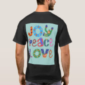 Joy , peace, love– Inspirational t shirt design  (Achterkant)