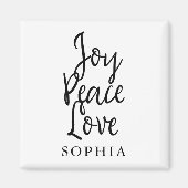 Joy Peace Love Inspirerend Magneet (Voorkant)